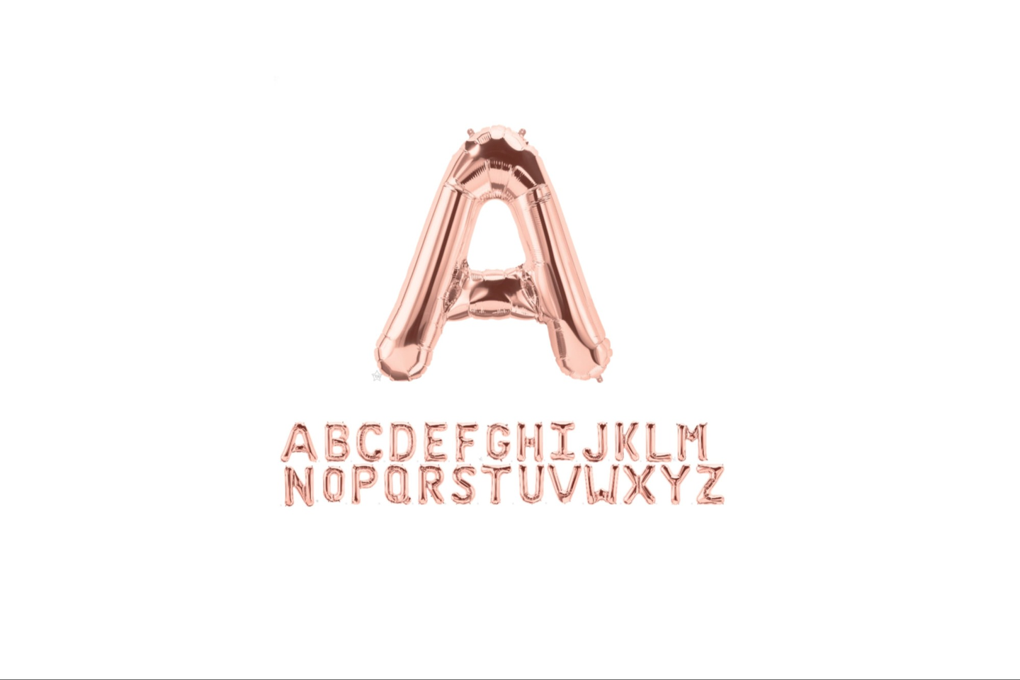 Rose Gold Letters - A