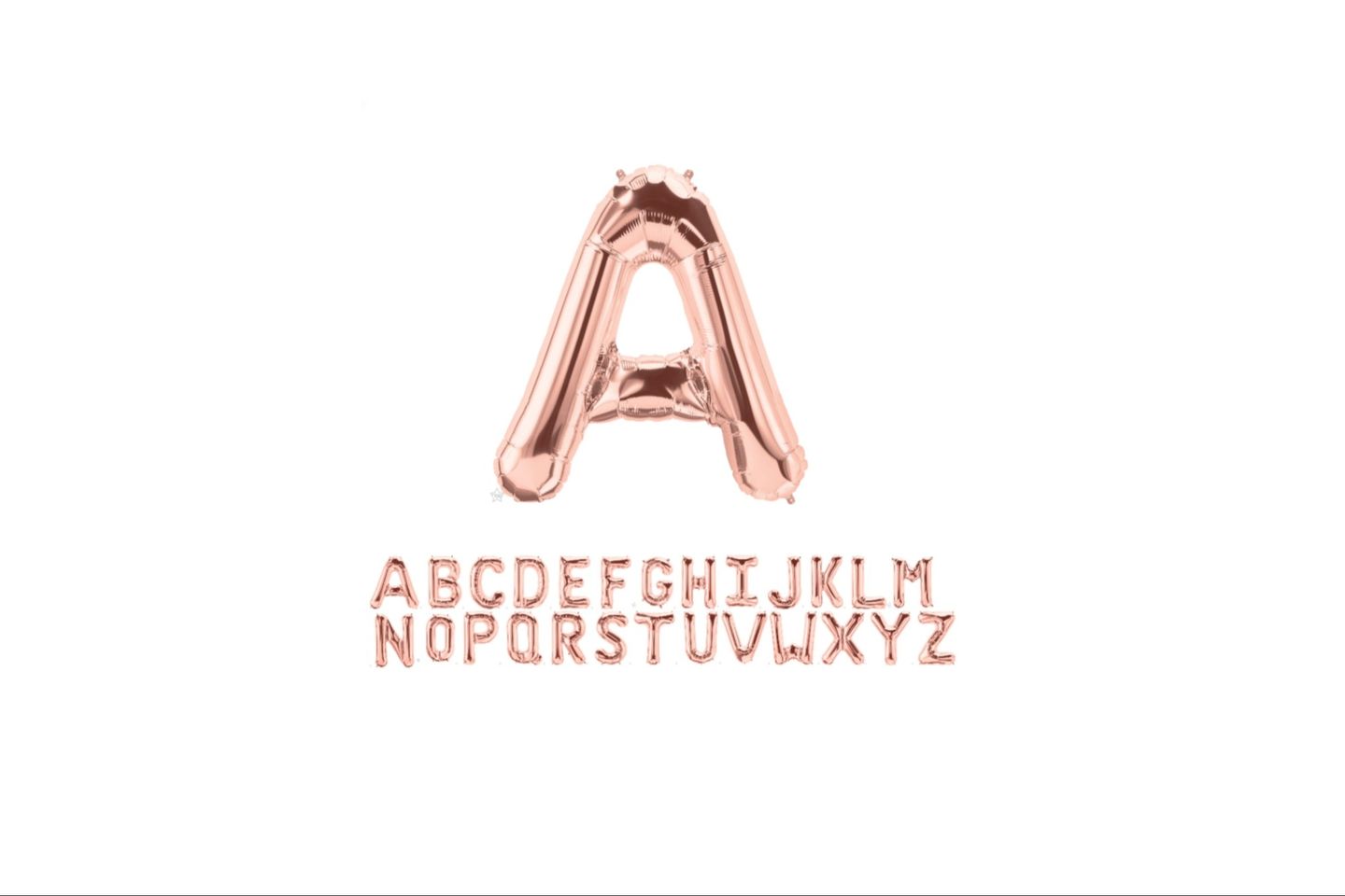 Rose Gold Letters - A