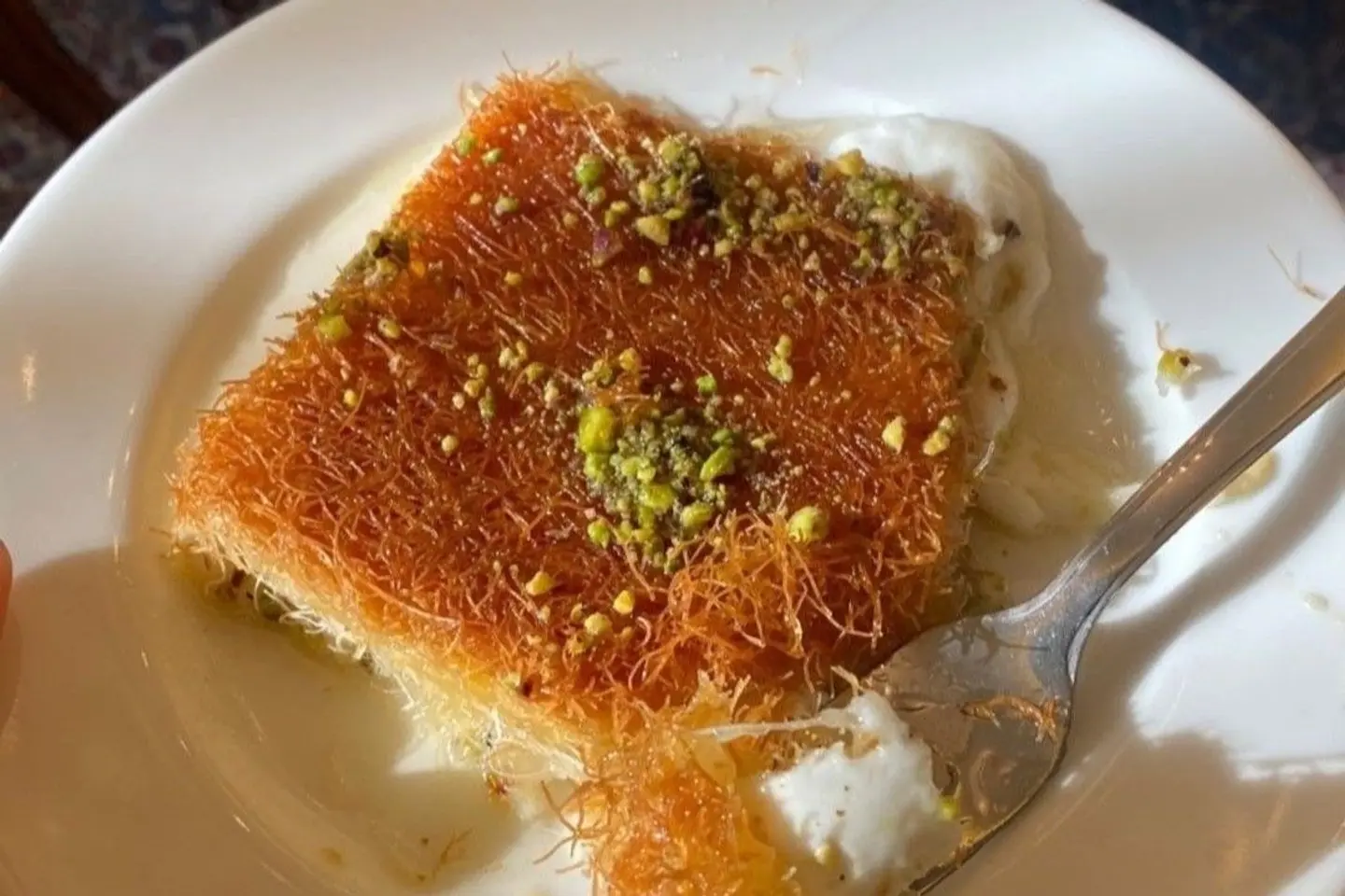 كنافة مشكل حشوة جبن و قشطة - صغير