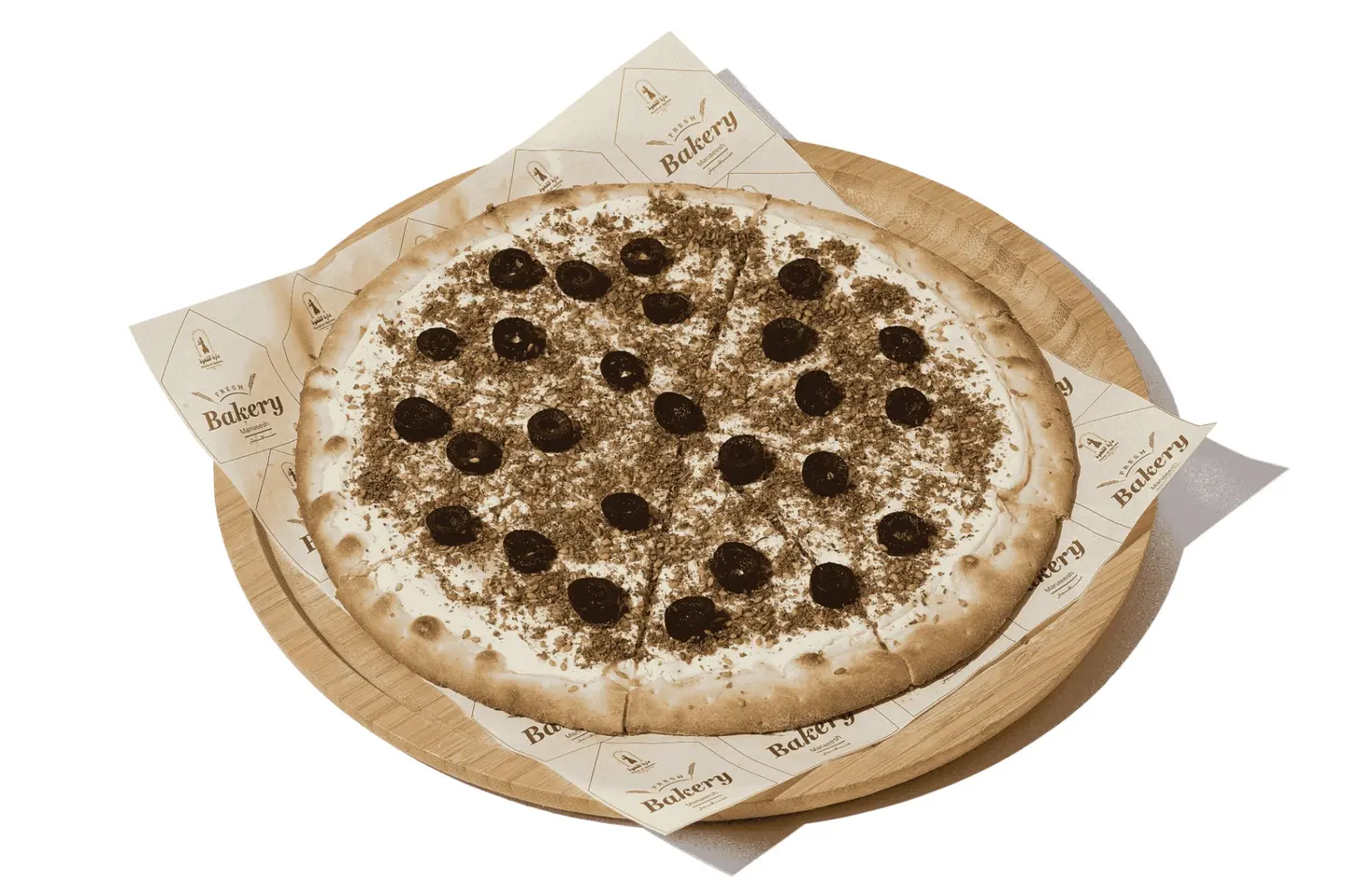 Labneh Olive Zaatar Manaeesh - Labneh Olive Zaatar Manaeesh
