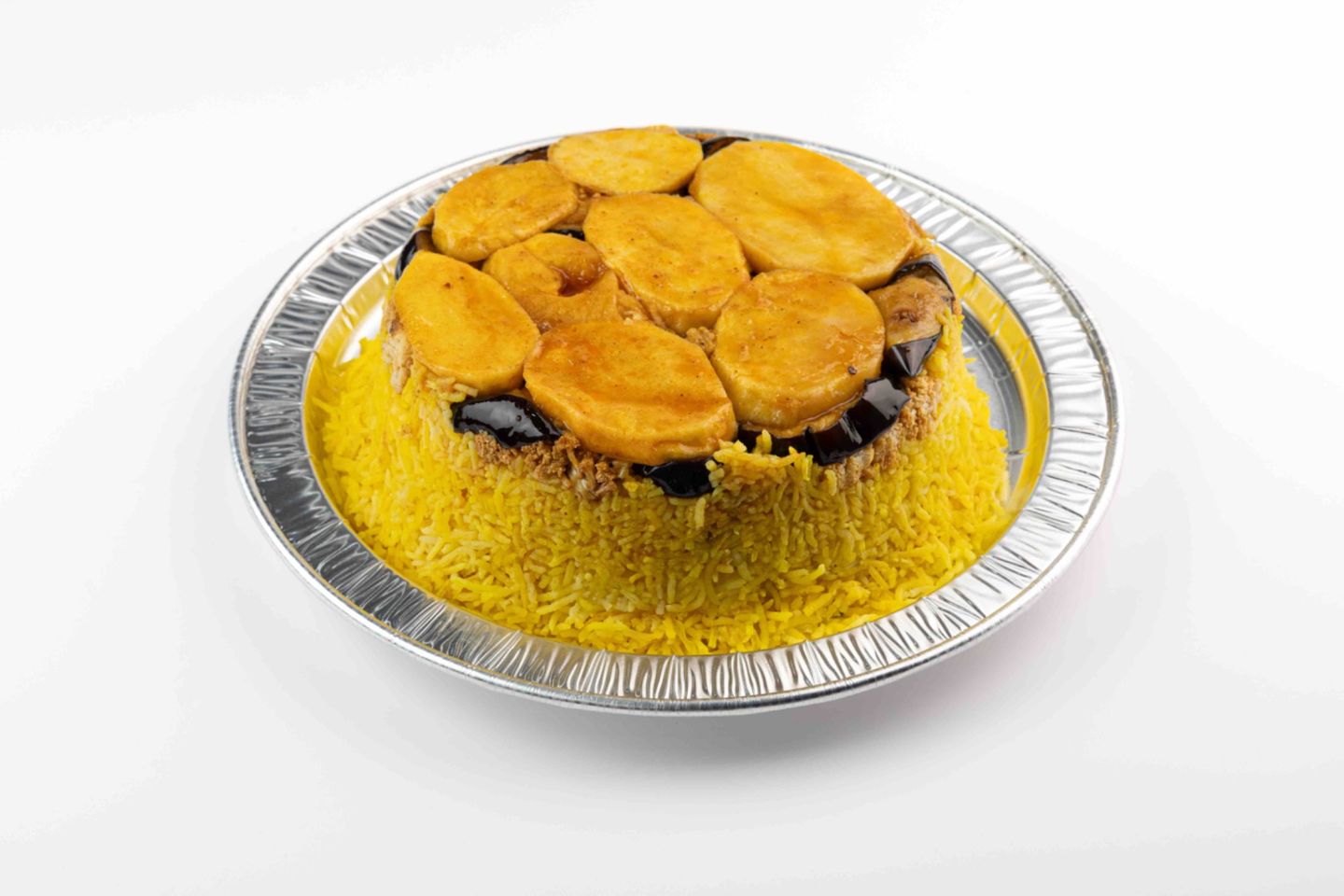 مقلوبة دجاج رز اصفر - صغير