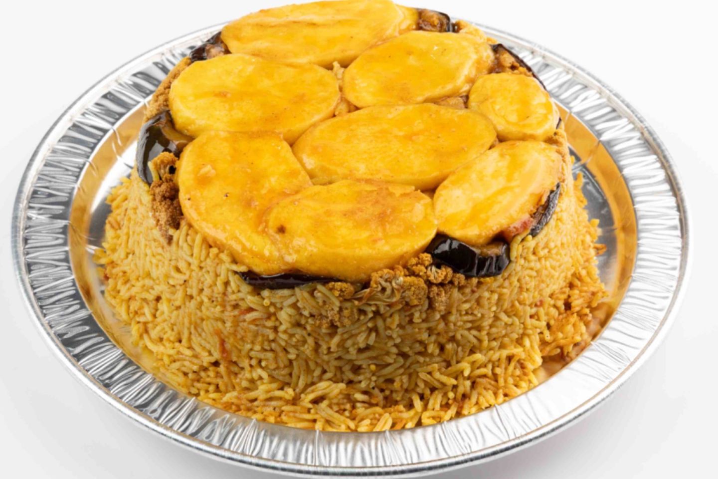 مقلوبة لحم غنم رز احمر - صغير