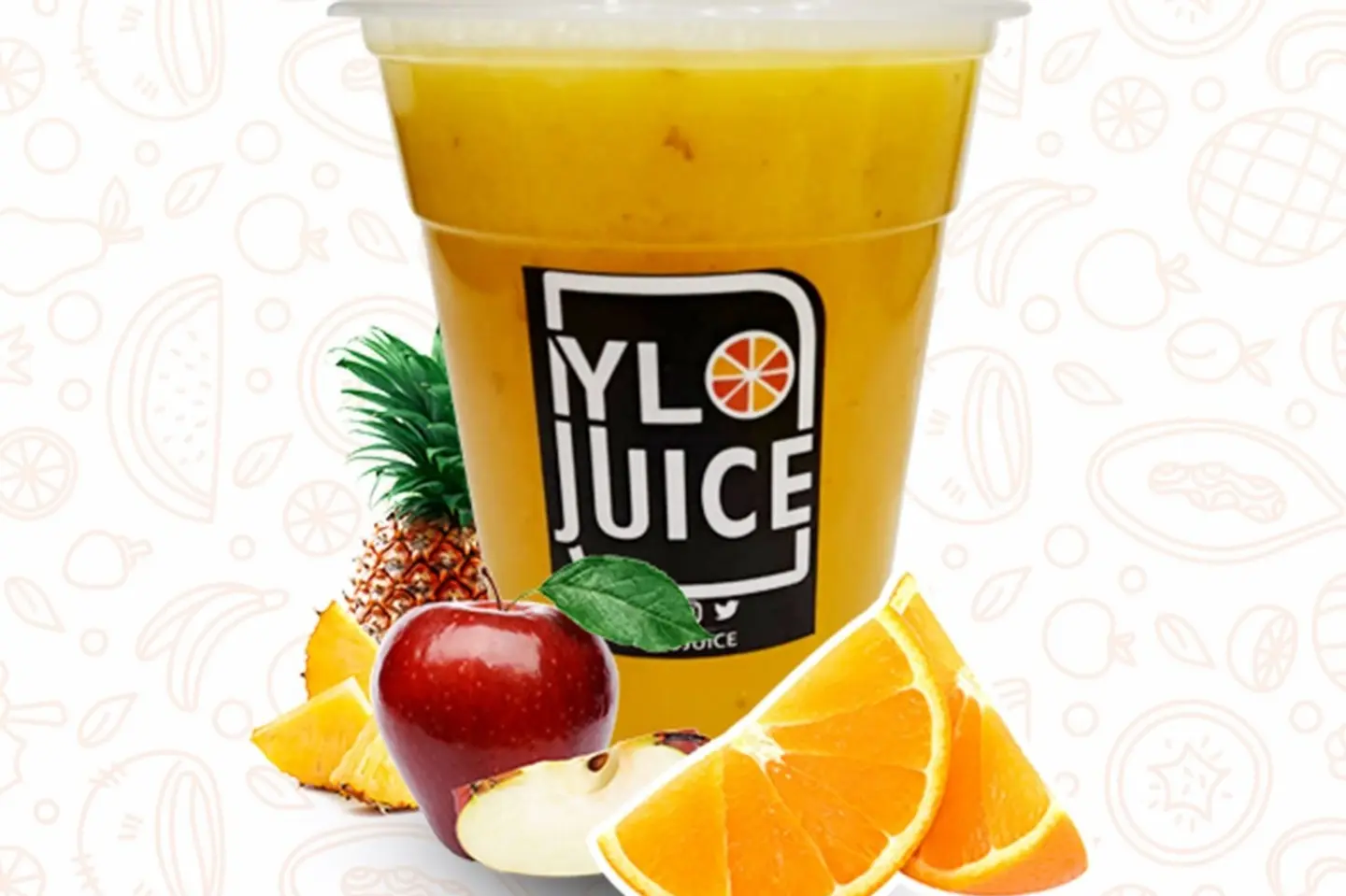 Pineapple With Orange And Apple - Cup