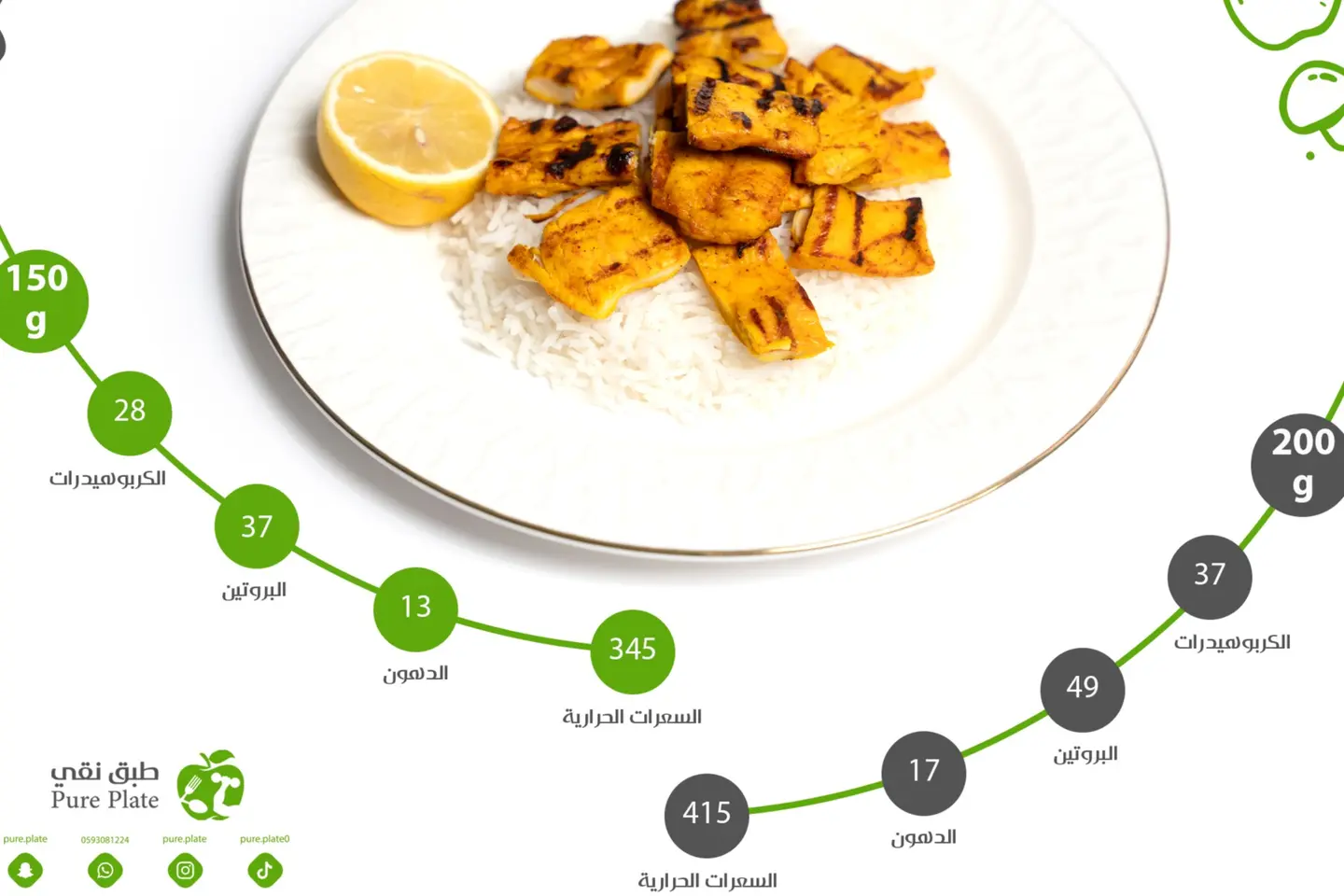دجاج تكا - 150 جرام