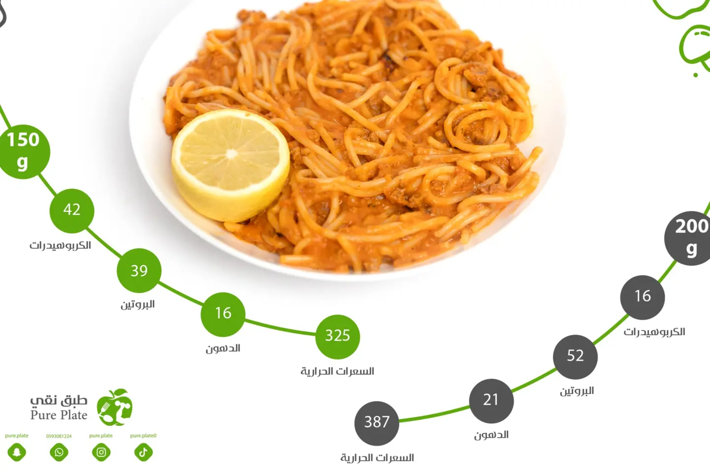 سباغيتي لحم - 150 جرام