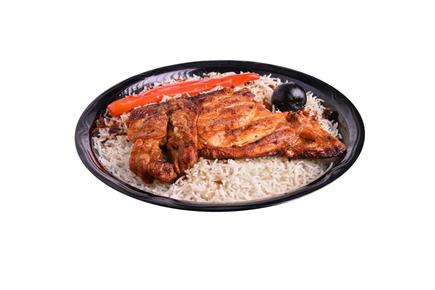 Half A Chicken On Charcoal - With Bukhari Rice