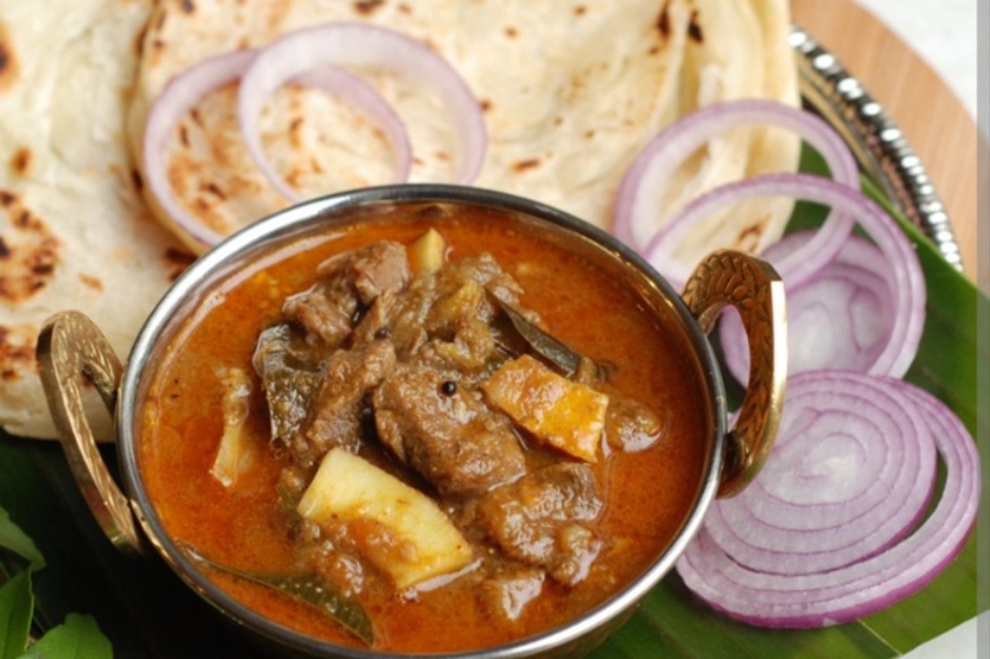 Mutton Curry With 03 Pcs Parrota - Regular