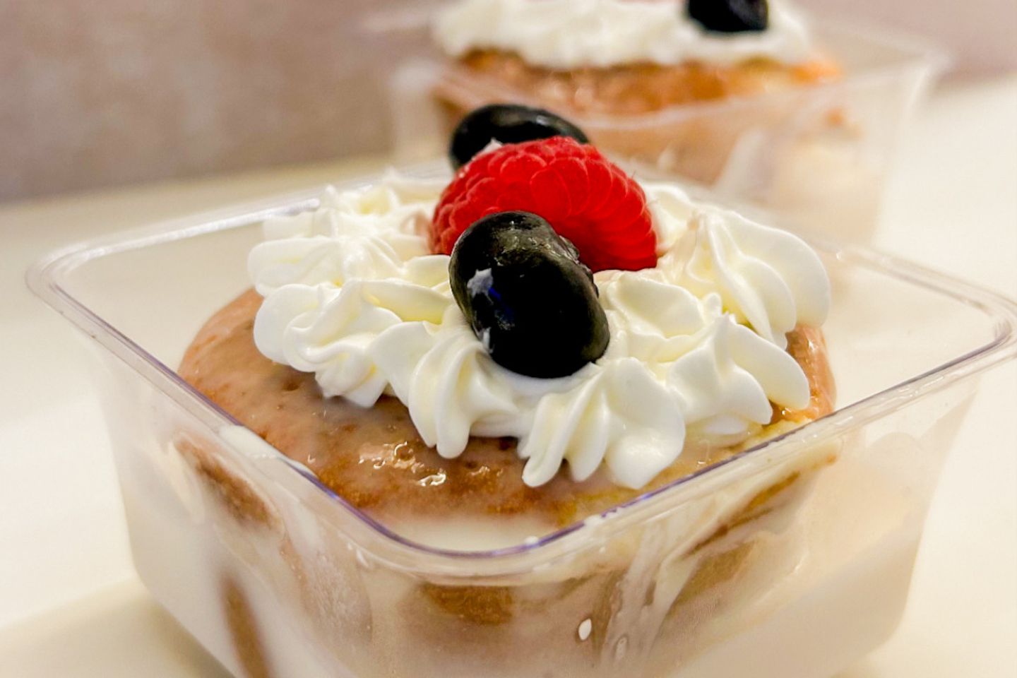 Fruit Milk Cake - Slice