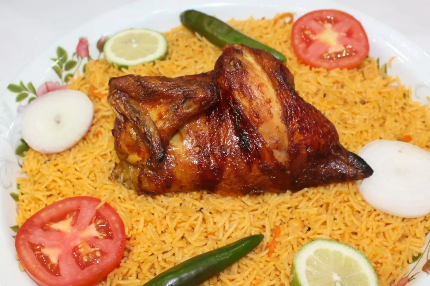 ربع شواية ار اس مع أرز - ربع شواية مع أرز + ماء