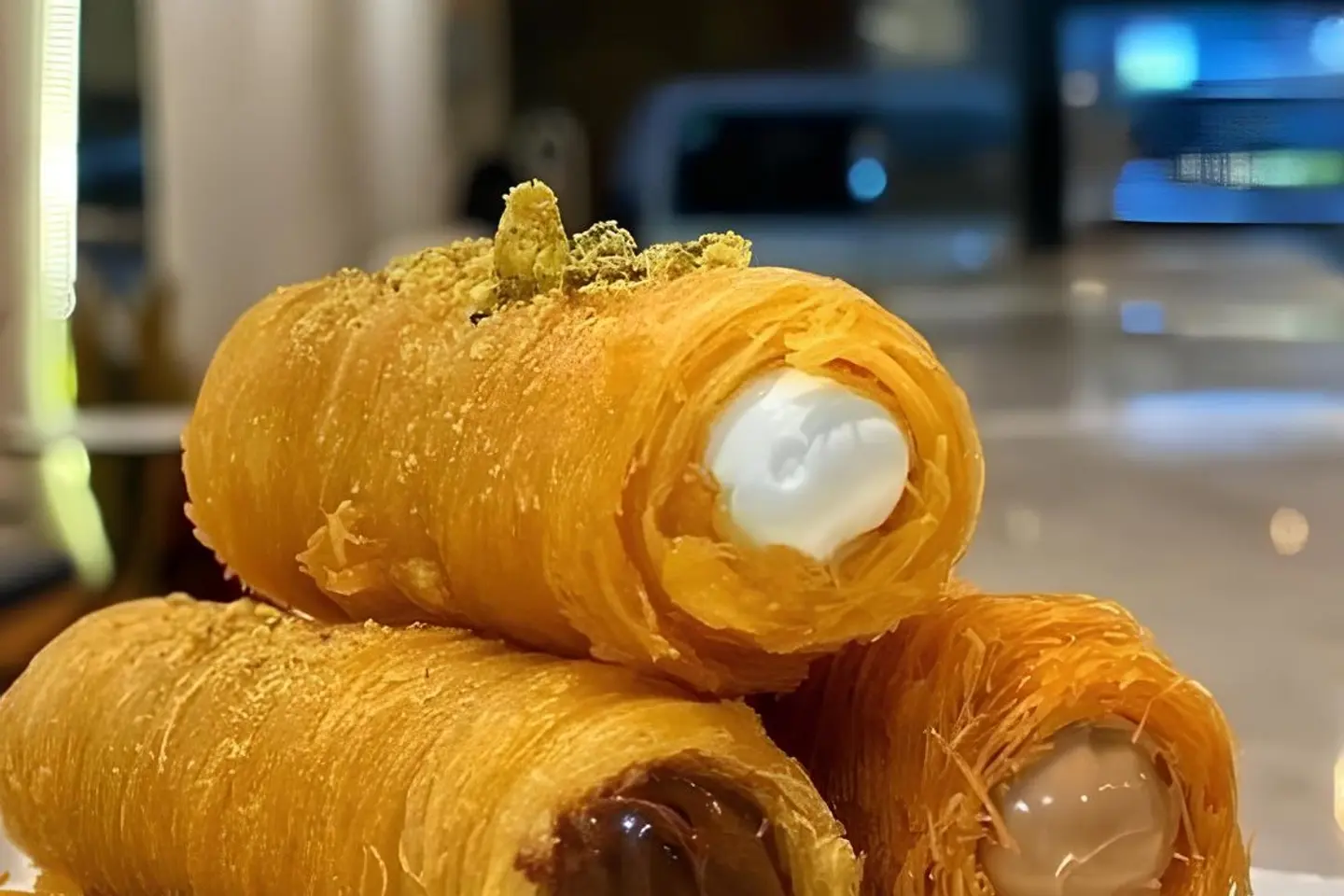 كنافة أصابع محشية بالقشطة - ربع كيلو