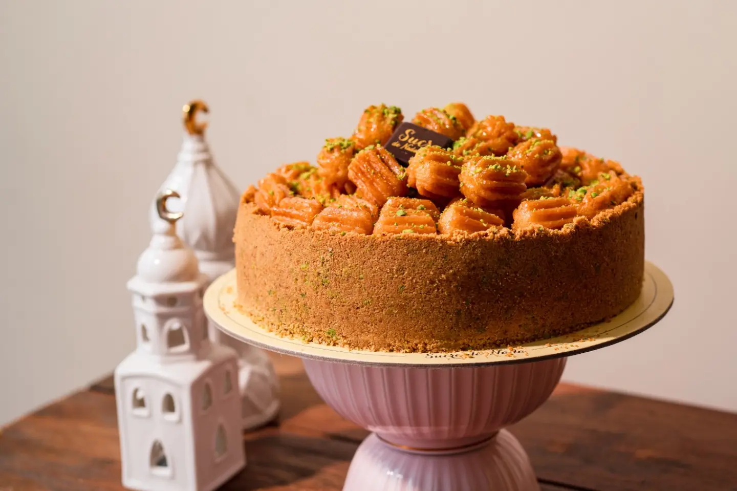 طرمبة بيستاشيو تشيز كيك - صغيرة