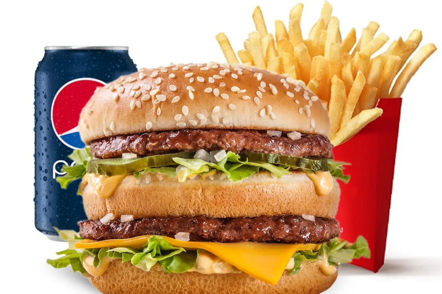 Double Beef Burger Meal - Regular