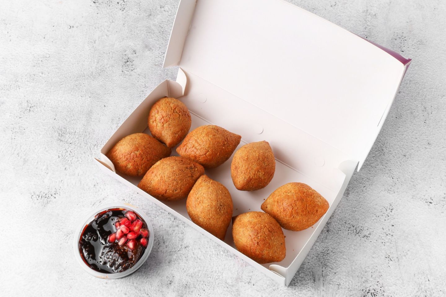 Assorted Kibbeh With Cheese Meat And Chicken - 21 Pcs Mix