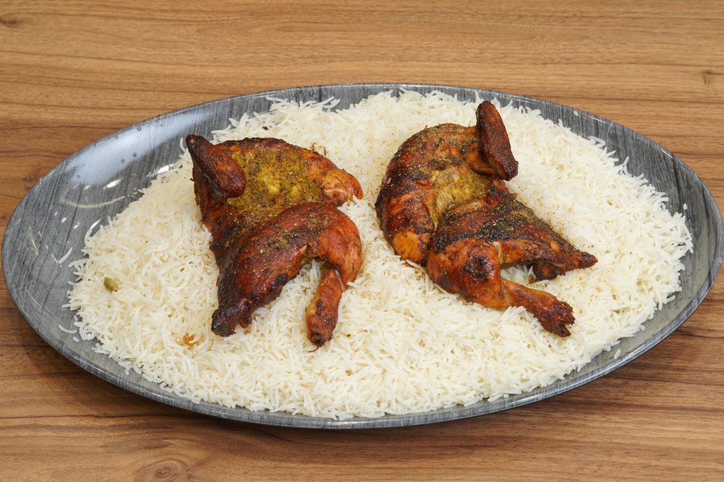 Grilled Chicken With Rice - Quarter Of A Chicken