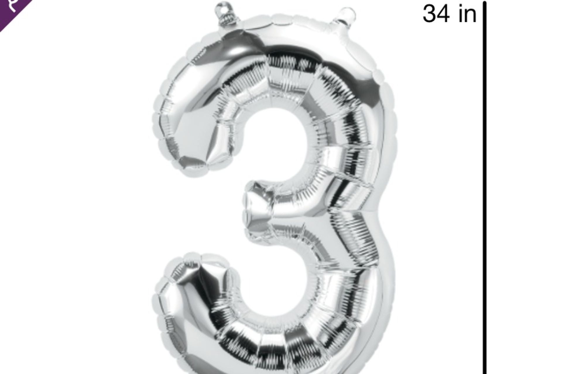 Big Silver Number - Number 2