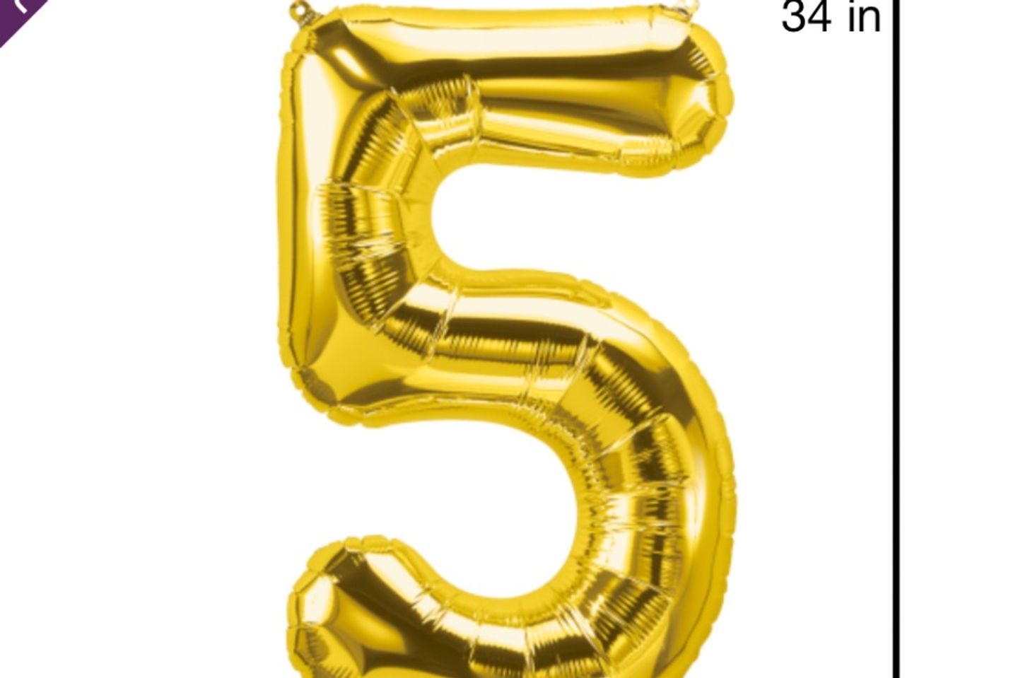 Big Gold Number - Number 6