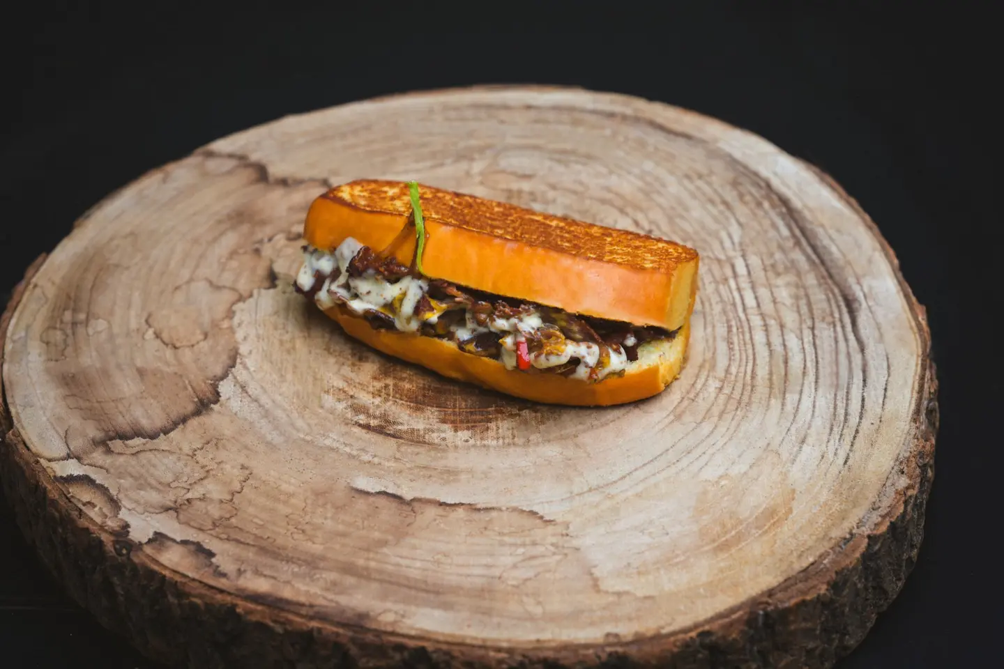 فليه ستيك لحم مدخن - ساندوتش