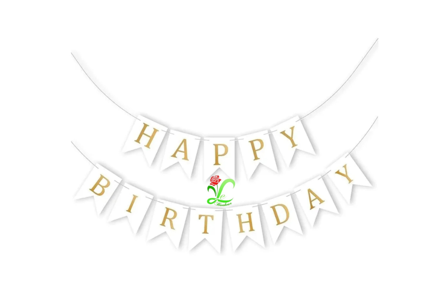 White Decorative Rope - Golden