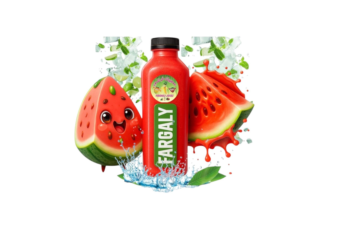 سموذي حبحب ليمون نعناع - جالون لتر