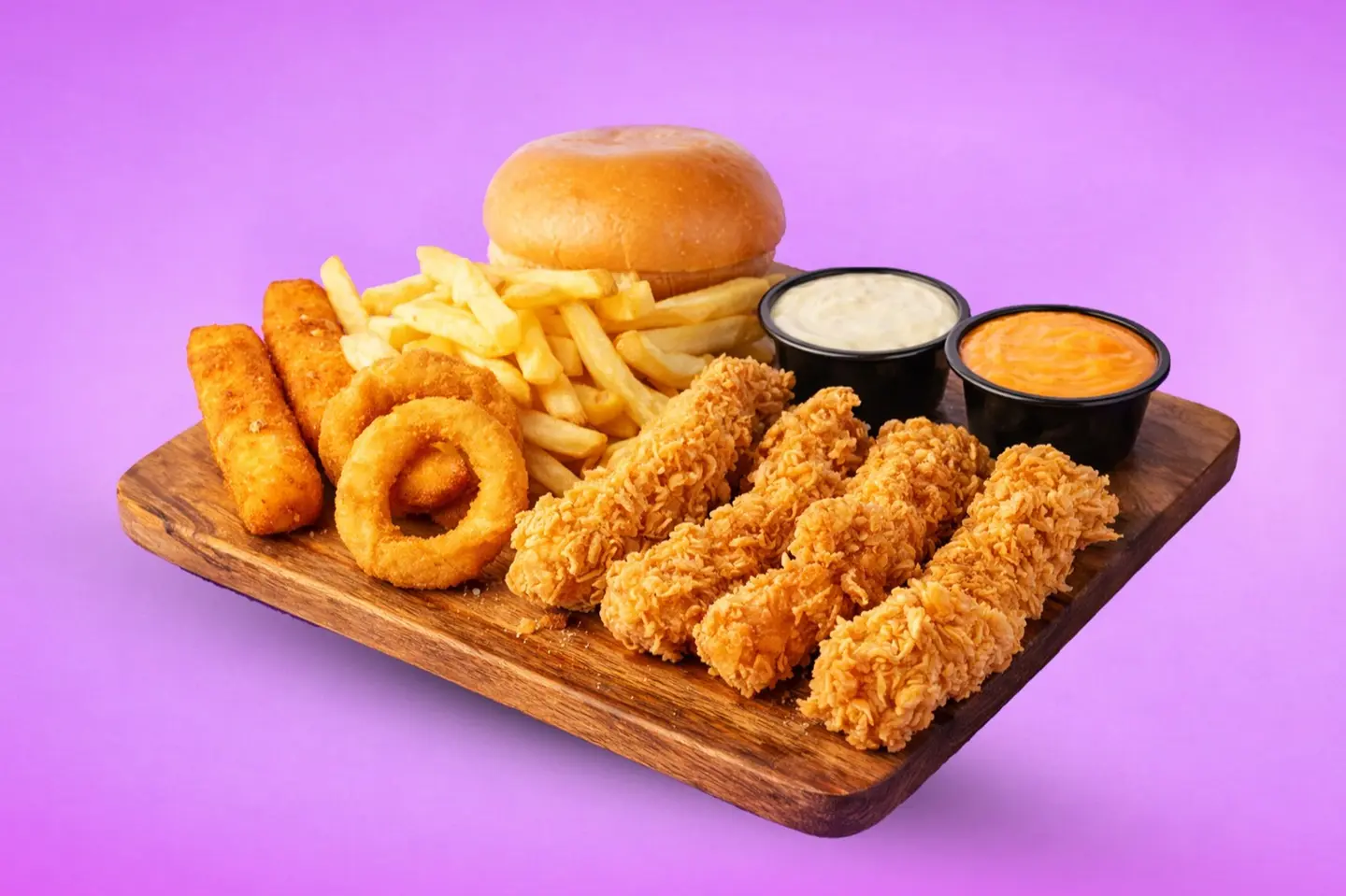 دجاج كرسبي حار - بدون وجبه