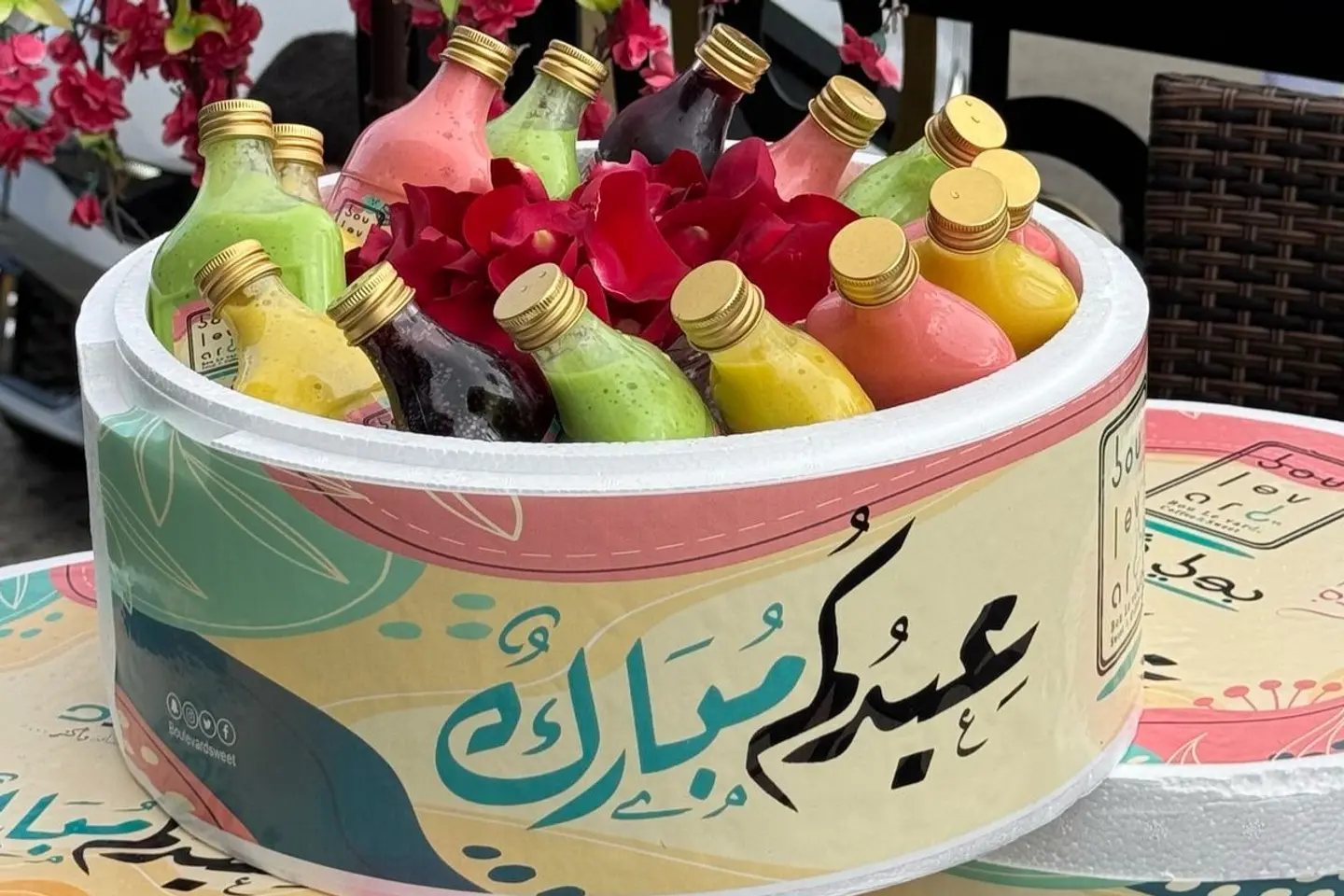 بوكس المشروبات المشكلة الرائع - عدد ثمانية عبوات فاخرة