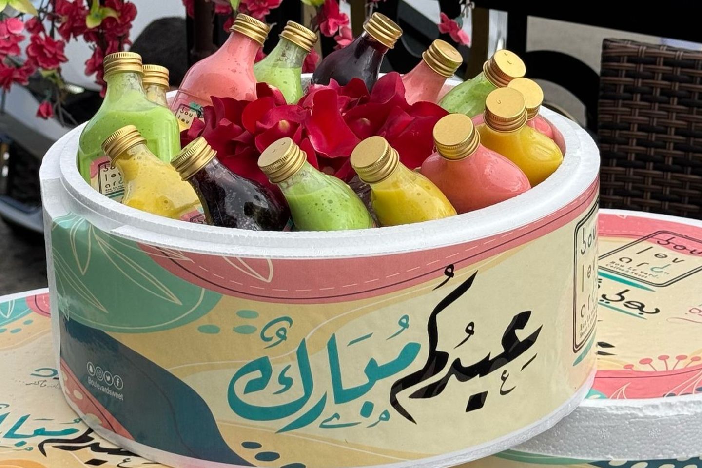 بوكس المشروبات المشكلة الرائع - عدد ثمانية عبوات فاخرة