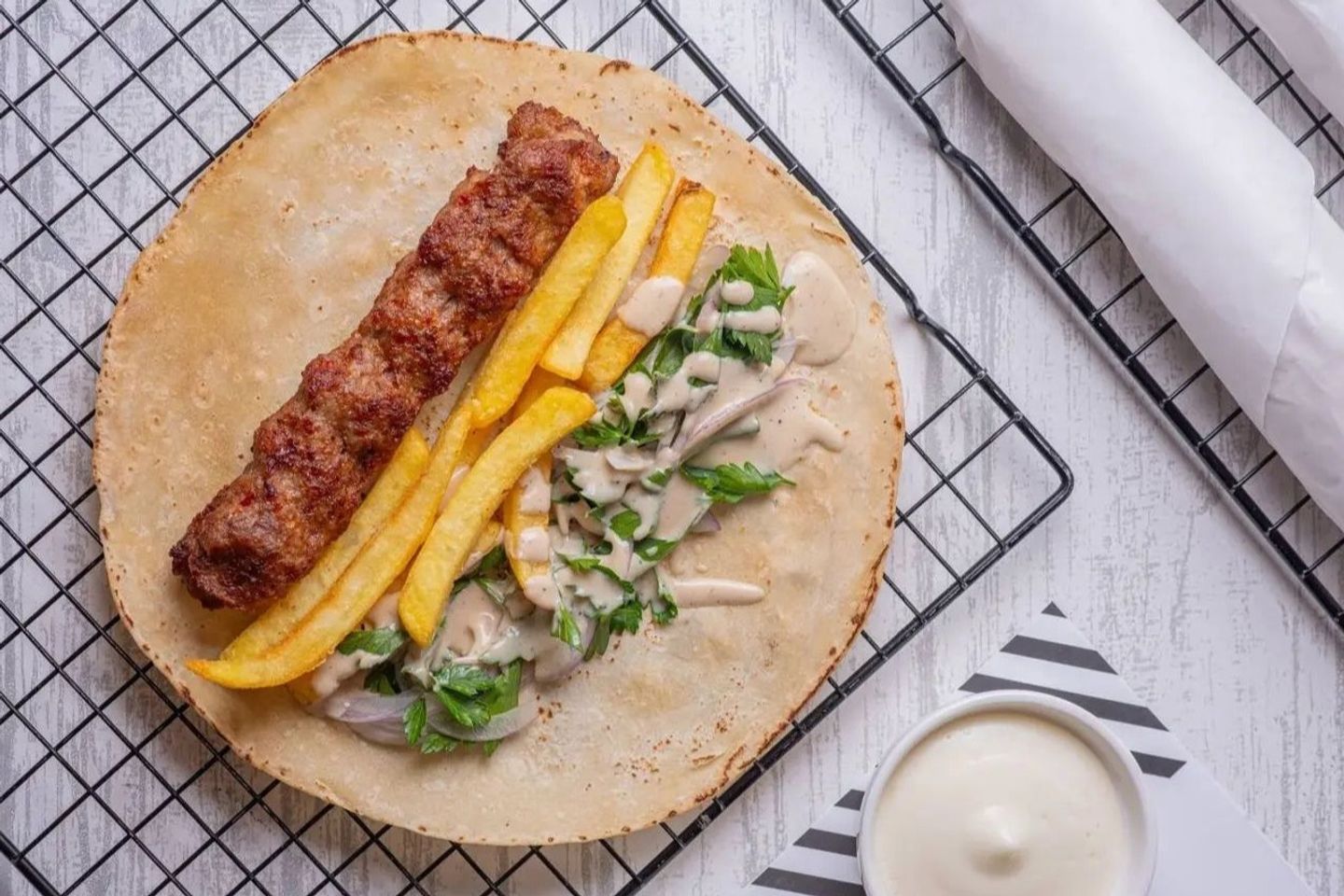 Spicy Halabi Meat Kebab Sandwich - Regular Size