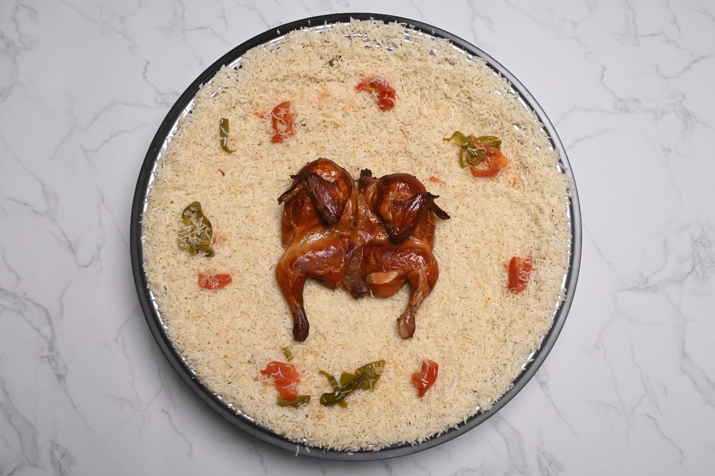 Tandoor Chicken Mandi Cooked Over Wood. - Half Piece Of Chicken
