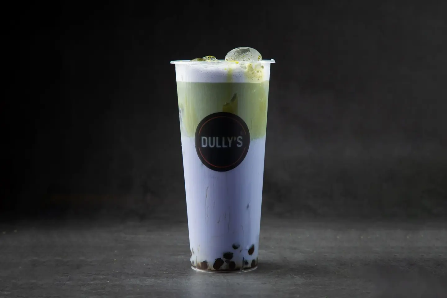 Taro Matcha Boba Milk Tea - Medium