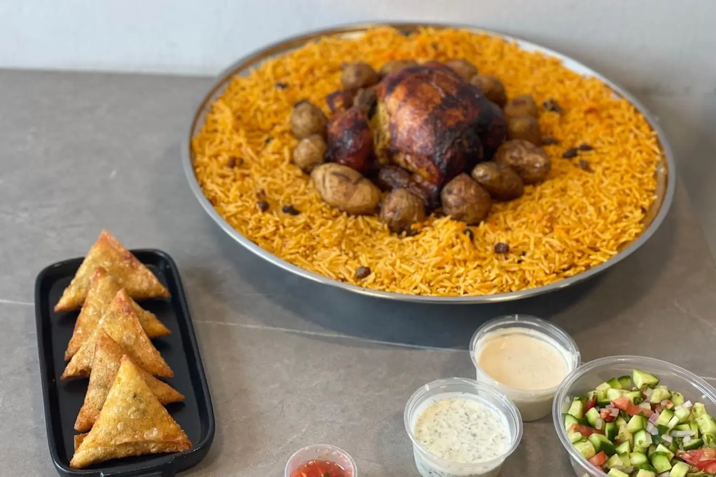 شواية مقلي - نص حبة دجاج