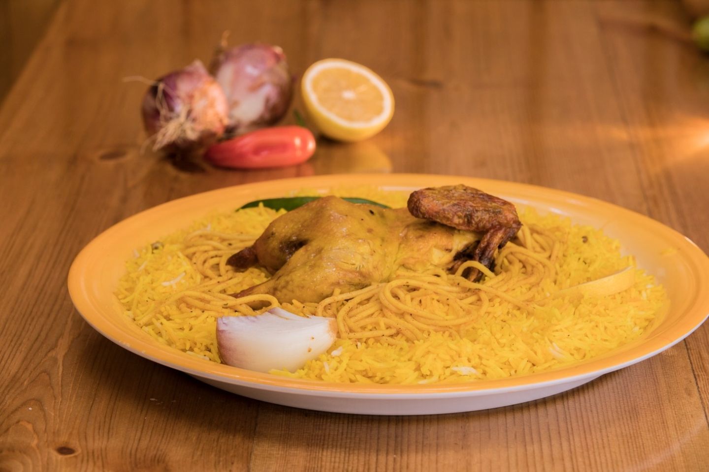 دجاج مندي - نص دجاج
