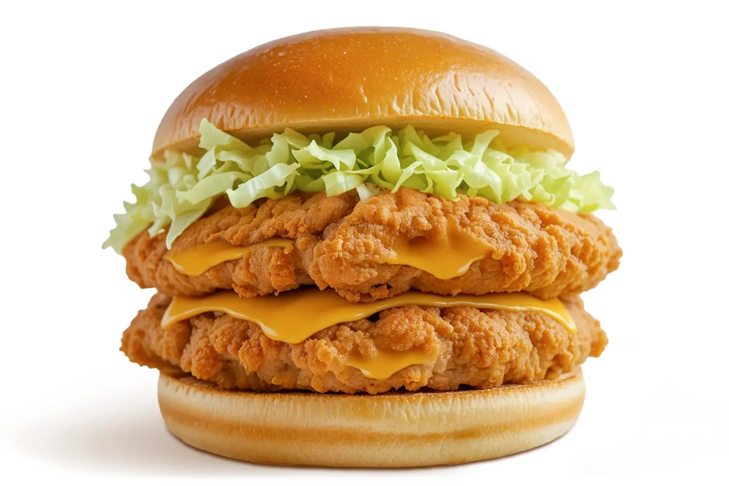 Cheesy Crispy Chicken Burger - Double