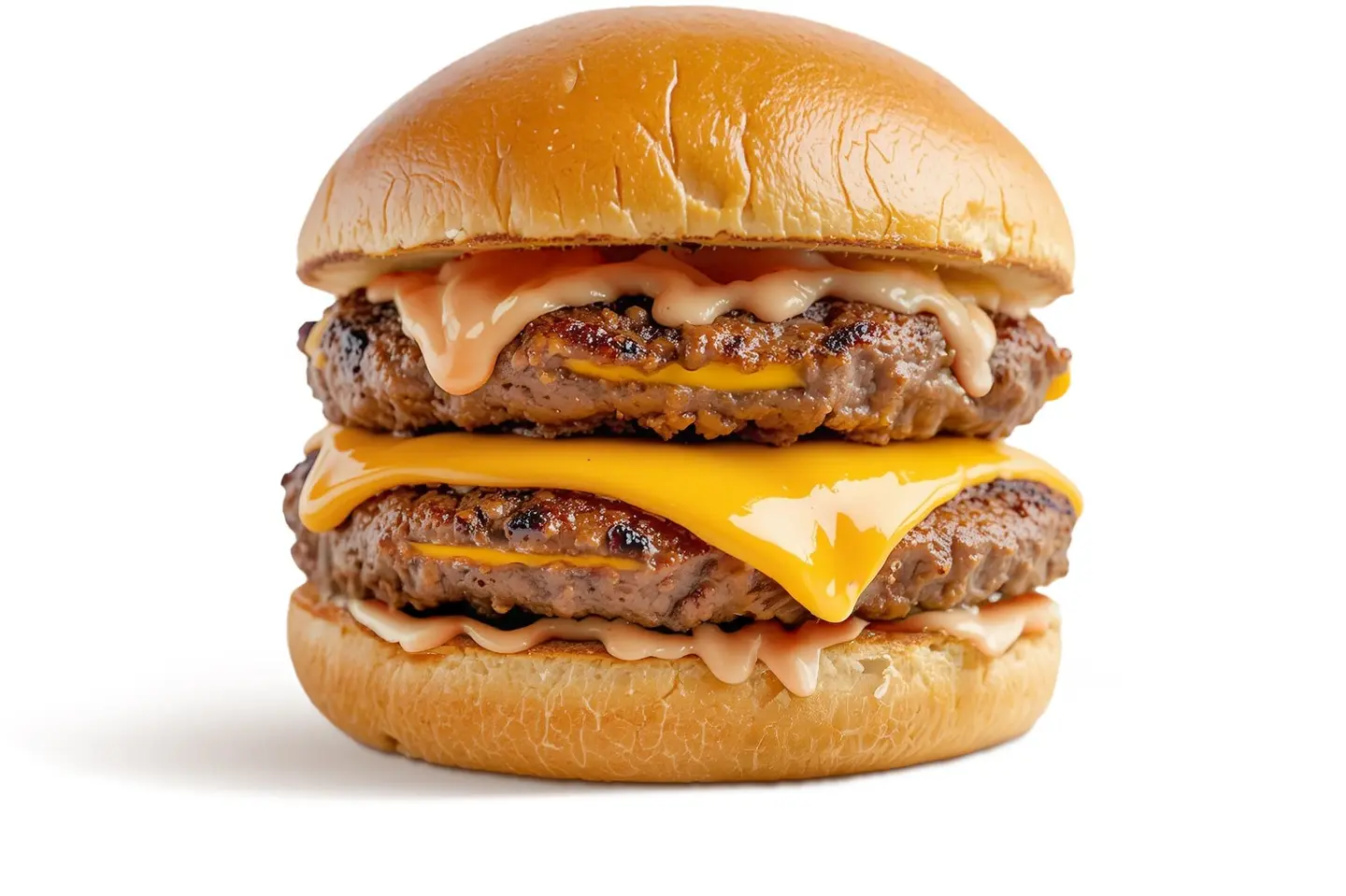 Cheesy Grilled Beef Burger - Double