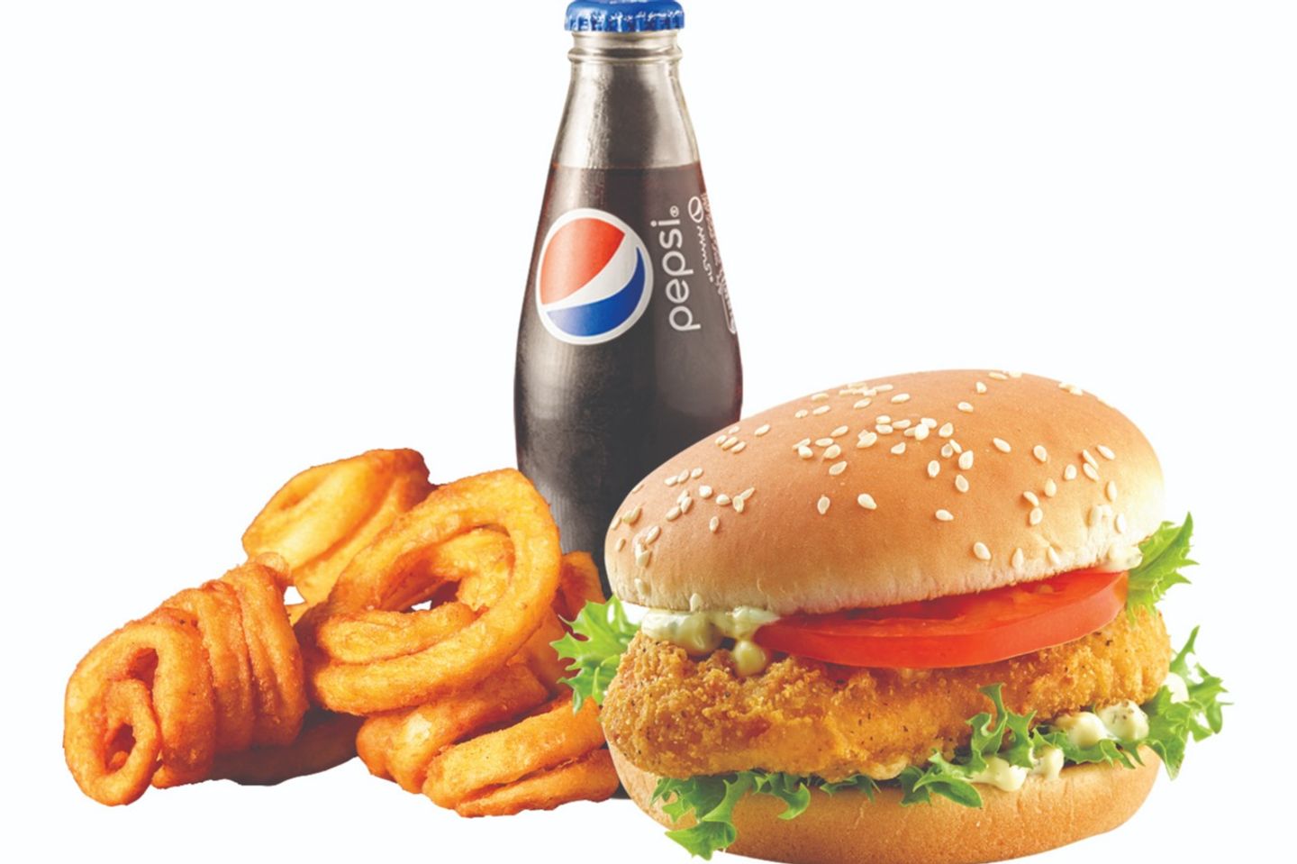 Crispy Chicken Fille Burger Combo - Crispy Chicken Fille Burger Sandwich