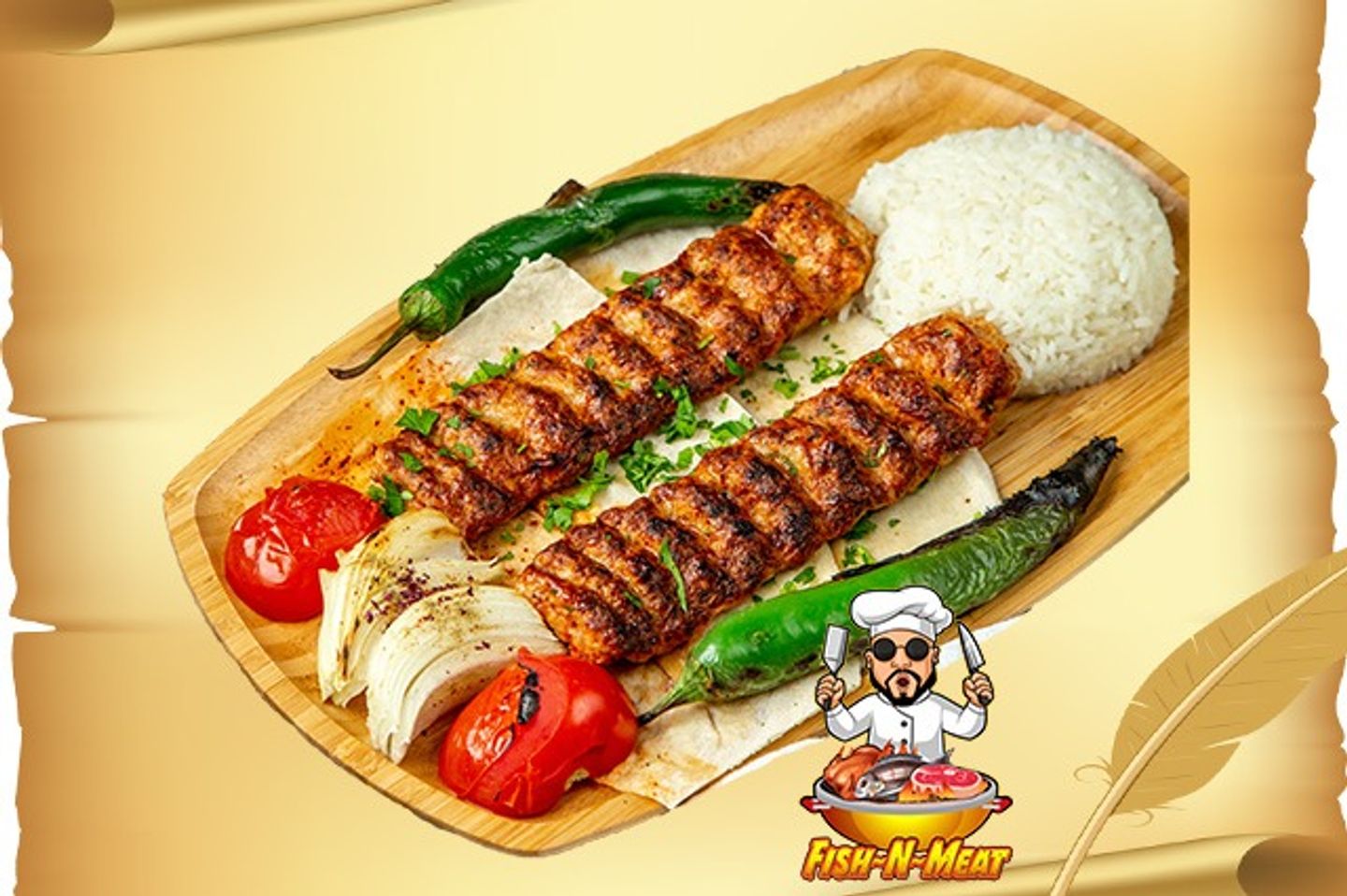 Chicken Kabab - 4 X Skewers