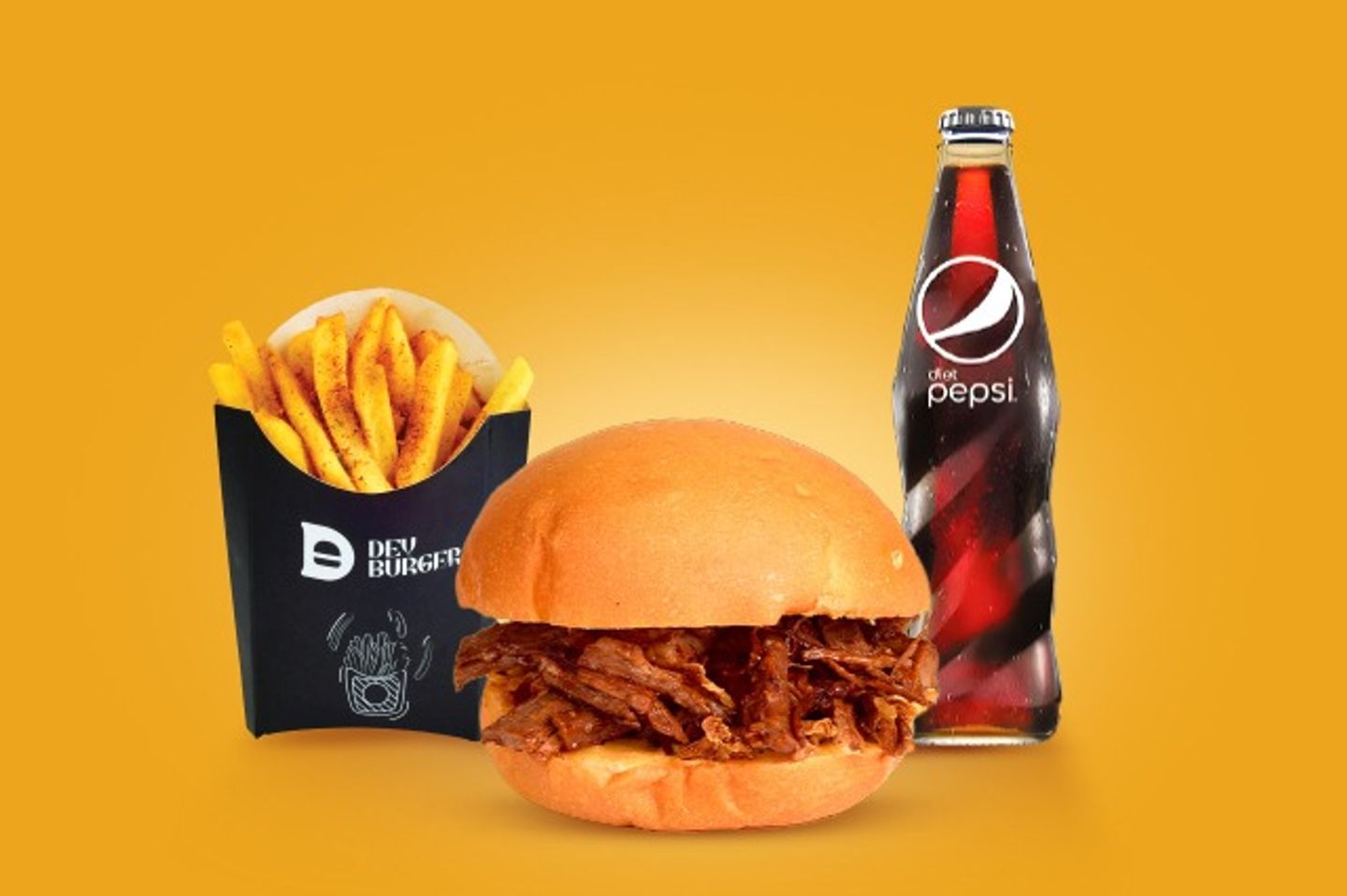 Brisket Beef Burger - With Out Meal