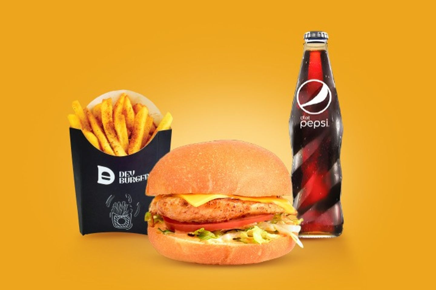 Grilled Chicken Burger - With Out Meal