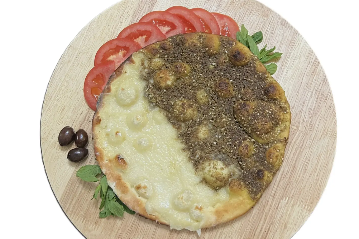 فطيرة جبنة و زعتر - مشروحة