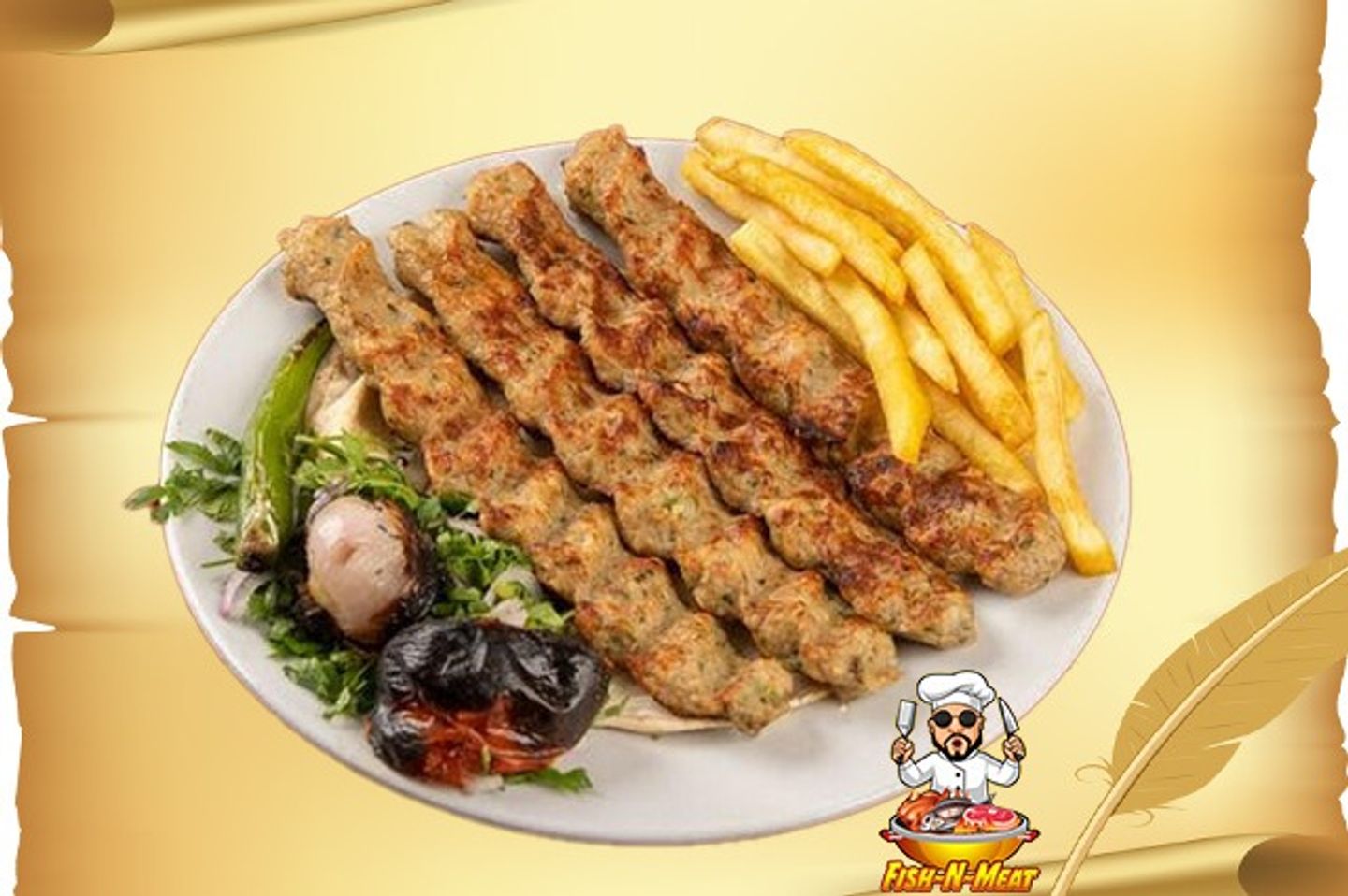 Fish Kabab - 4 Skewers