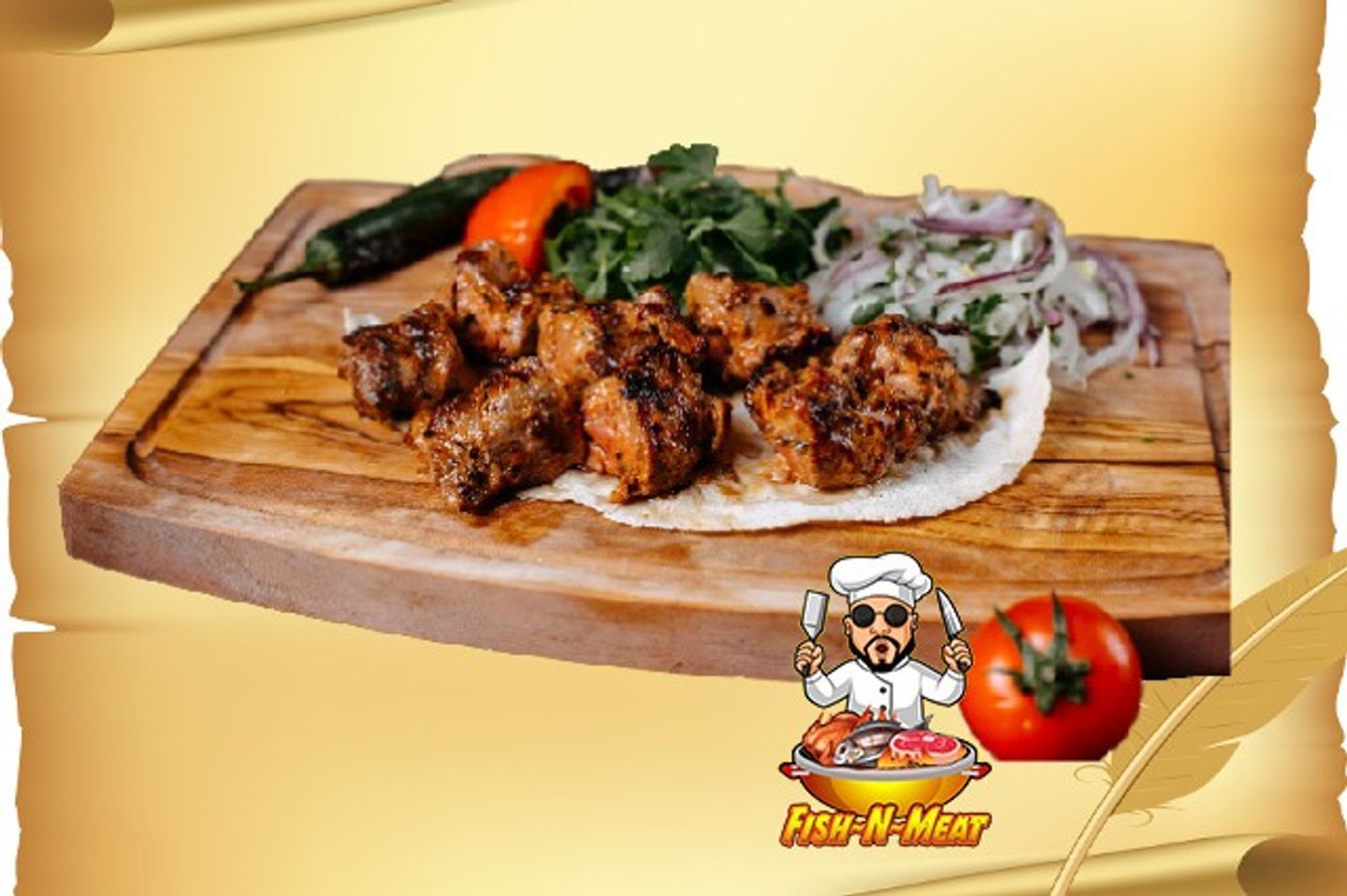 Chicken Awsal - 4 Skewers