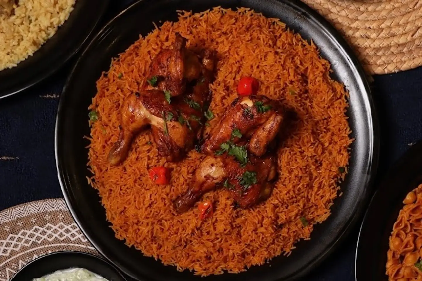 كبسة محمر - نصف دجاجة