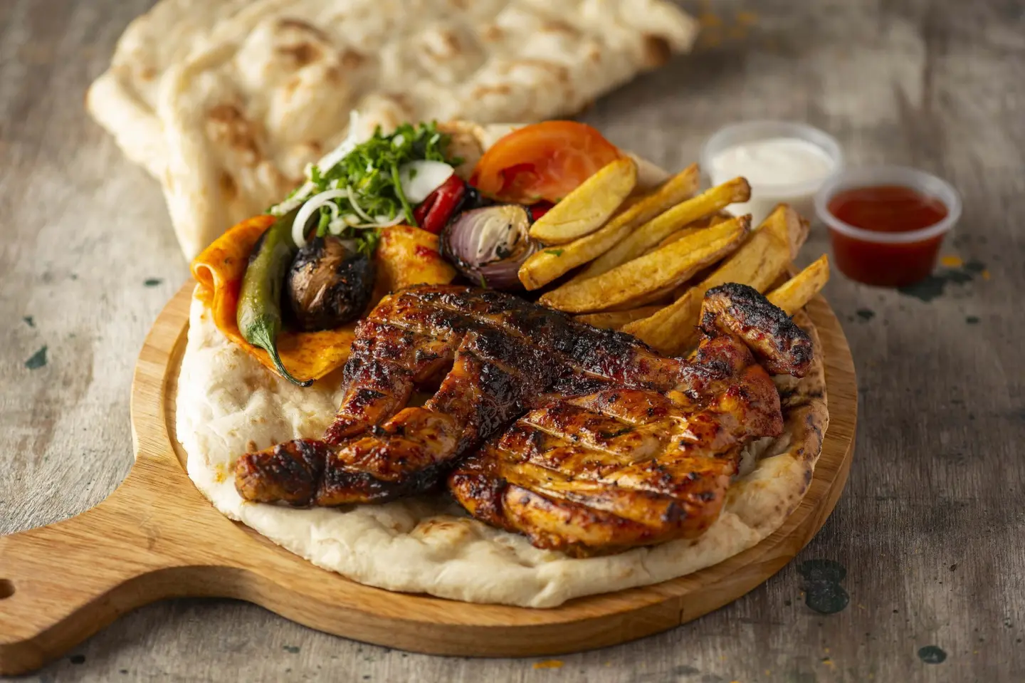 دجاج على الفحم - نص دجاج على الفحم