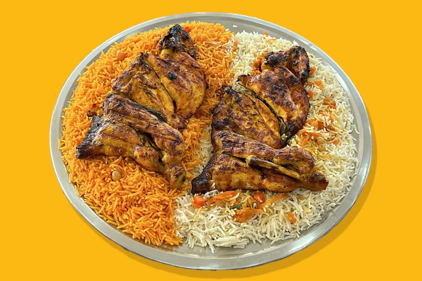 Charcoal Chicken With Rice - Half Chicken