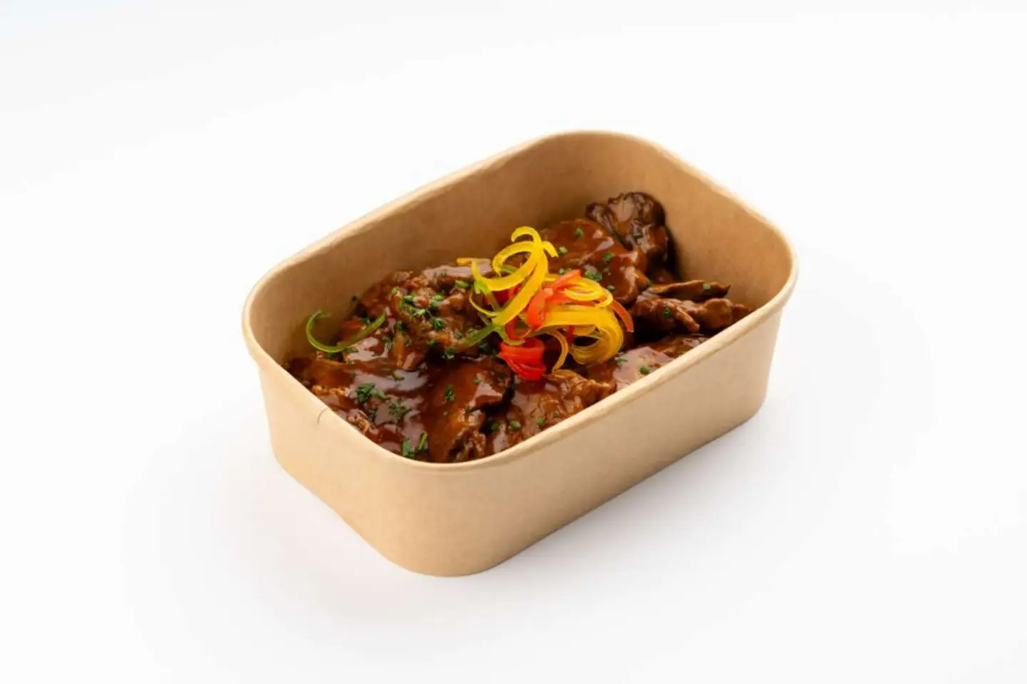 Barbecue Beef - 100 Grams Of Rice And Protein