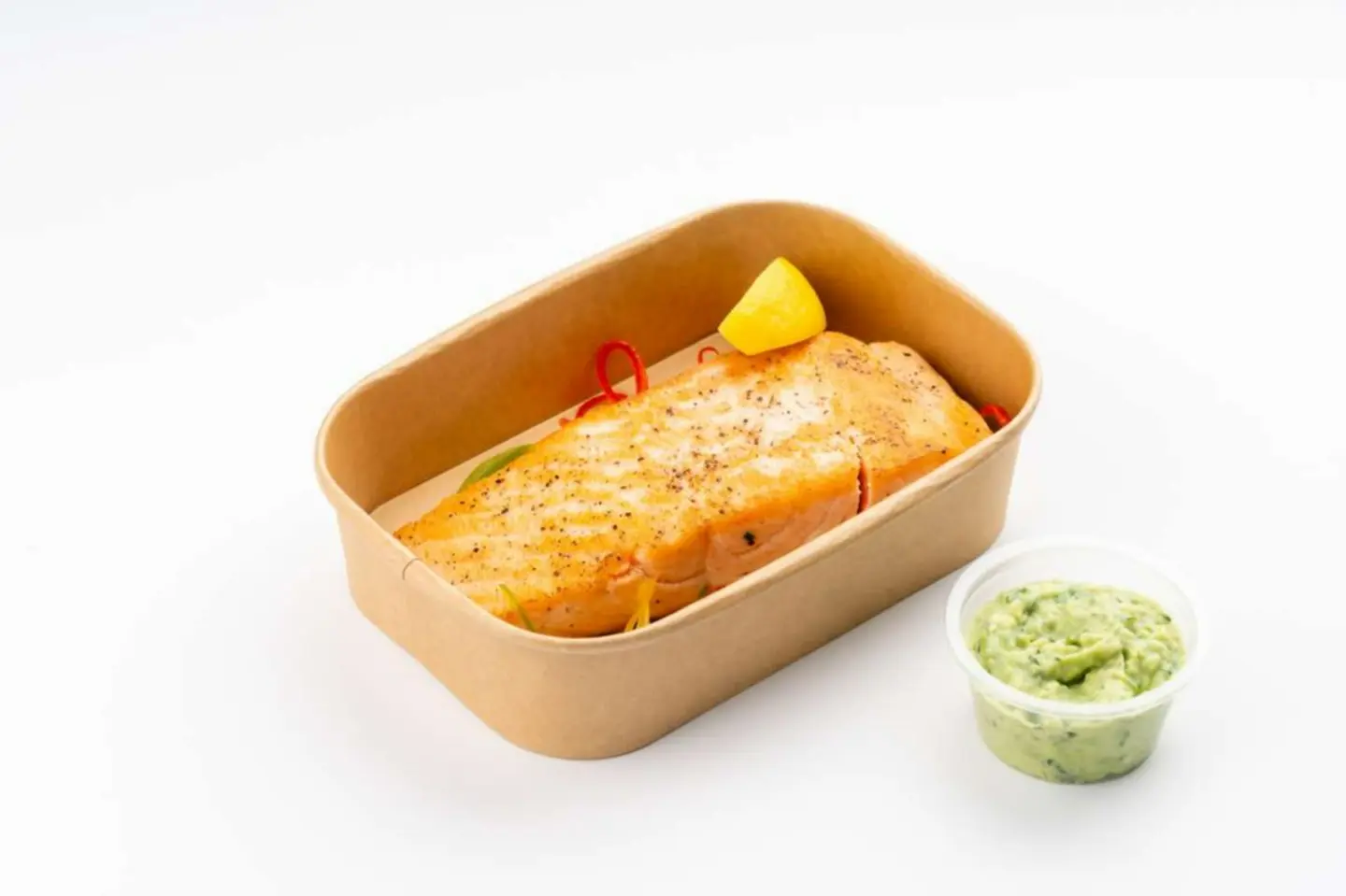Avocado Salamon - 100 Grams Of Rice And Protein