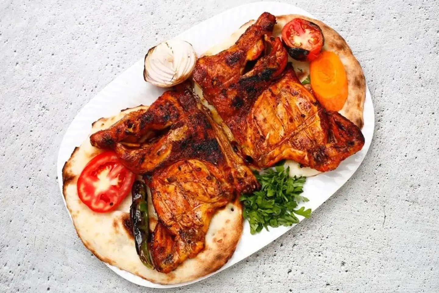 Whole Grilled Chicken Plain - Half