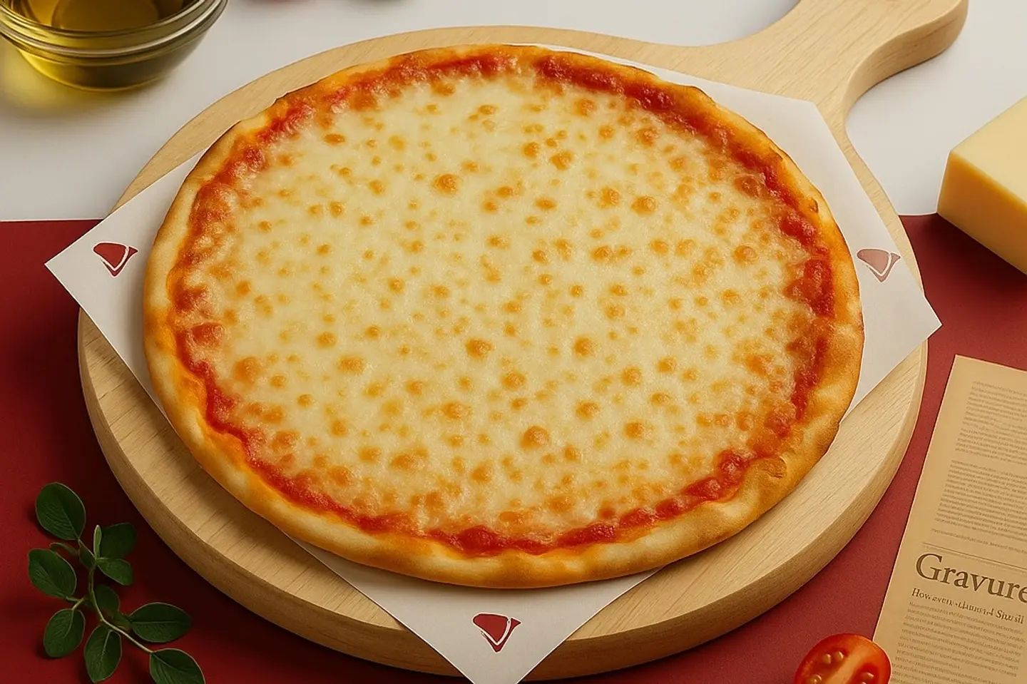 Cheese With Sauce Margherita - Mashrouh Thin Dough Larger Size