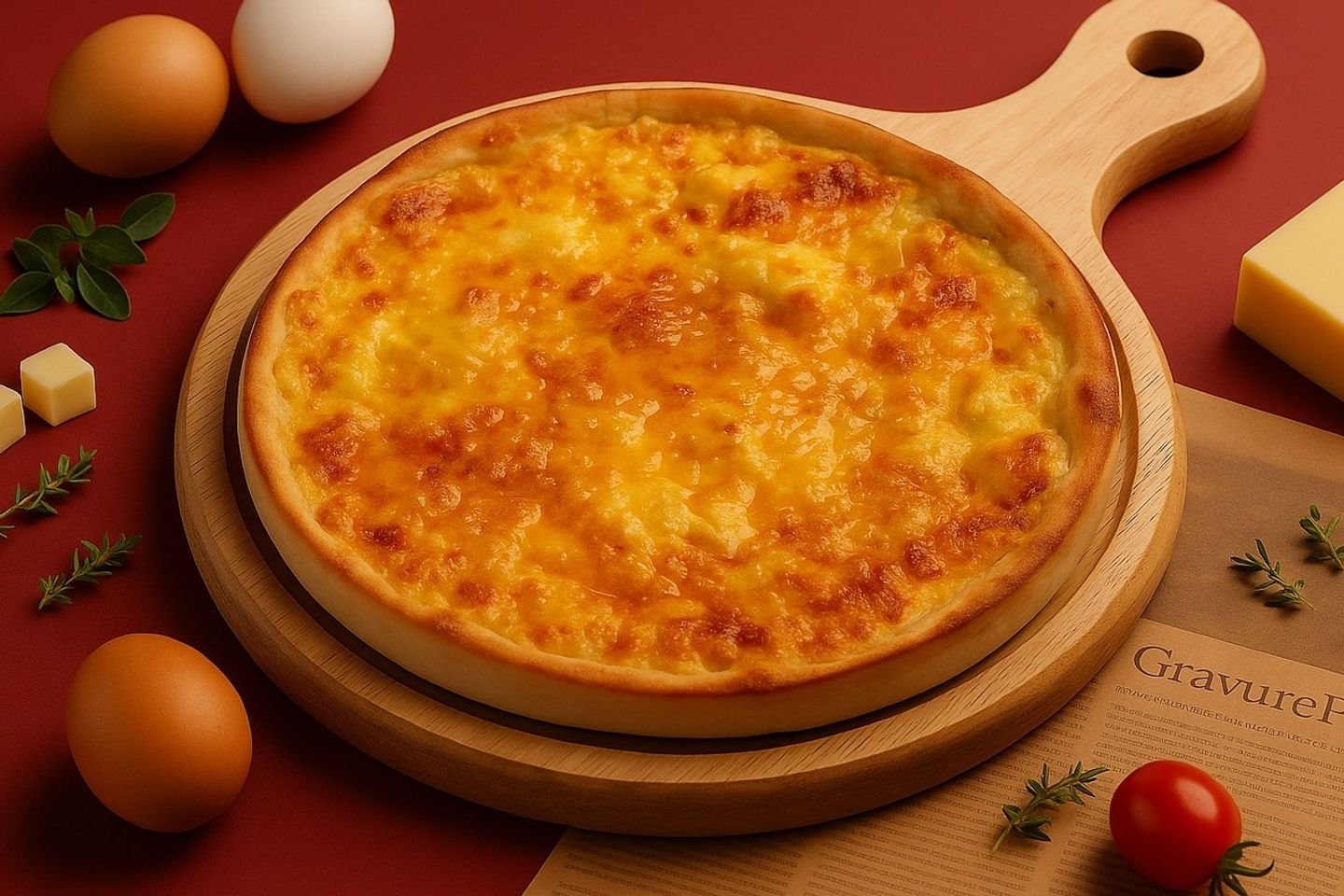 Egg With Mix Cheese - Mashrouh Thin Dough Larger Size