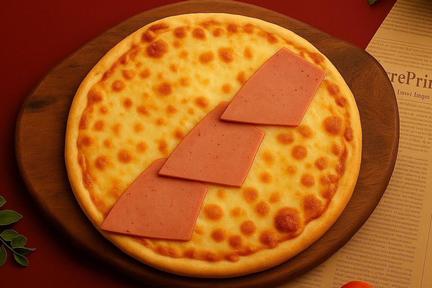 Mortadella With Cheese - Mashrouh Thin Dough Larger Size