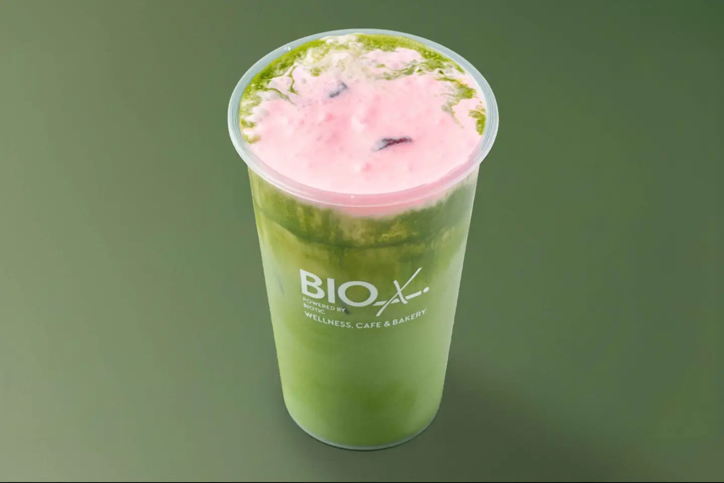 Matcha Rose - Low Fat Milk